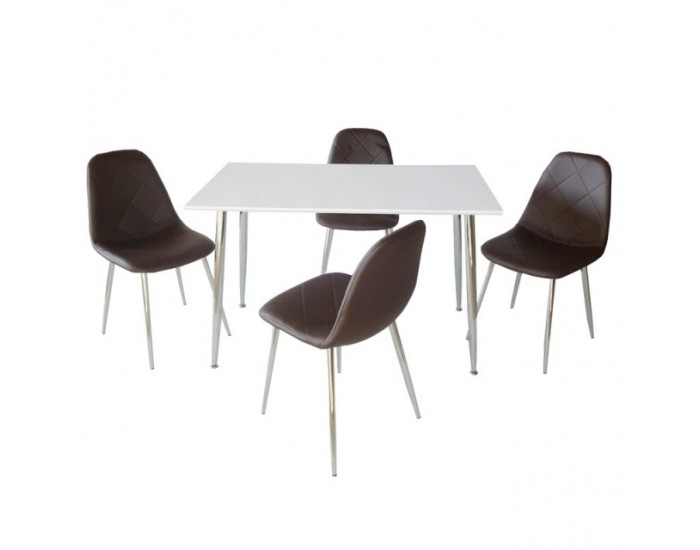 Комплект Мебели Богдан BM-293-290М-1-2, кафяв/бял