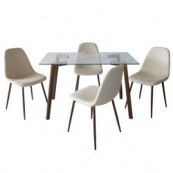 Комплект Мебели Богдан BM-293В-С292-2, бежов/орех - Комплекти маси и столове