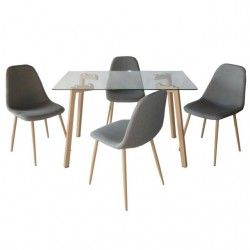 Комплект Мебели Богдан BМ-293В-С292-2, сив/сонома - Комплекти маси и столове