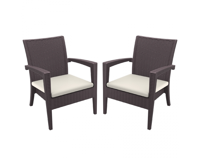 Комплект 2 кресла с възглавници Мебели Богдан BM-20 - Градински столове