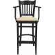 Бар стол Мебели Богдан модел hibro-Bm, Масив от Бук, кухненски стол - Трапезни столове