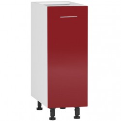 Долен шкаф H30/82-E20, червен гланц - Модулни кухни