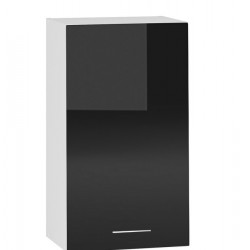 Горен шкаф B 40/72-E20, черен гланц - Модулни кухни