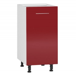 Долен шкаф H 40/82-E20, червен гланц - Модулни кухни