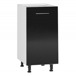 Долен шкаф H 40/82-E20, черен гланц - Модулни кухни