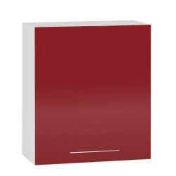 Горен шкаф - B 60/68-Е20, за вграден абсорбатор/червен гланц - Модулни кухни
