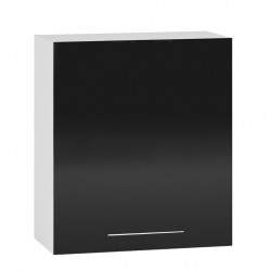 Горен шкаф - B 60/68-Е20, за вграден абсорбатор/черен гланц - Модулни кухни