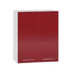 Горен шкаф В60/72, червен гланц - Модули Ferrara