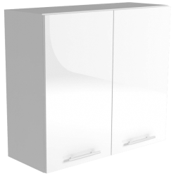 Горен шкаф В60/72, бял гланц - Модулни кухни