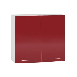 Горен шкаф В80/72-Е20, червен гланц - Модулни кухни