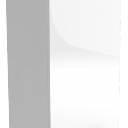 Горен шкаф B 30/72-E20, бял гланц - Evromar