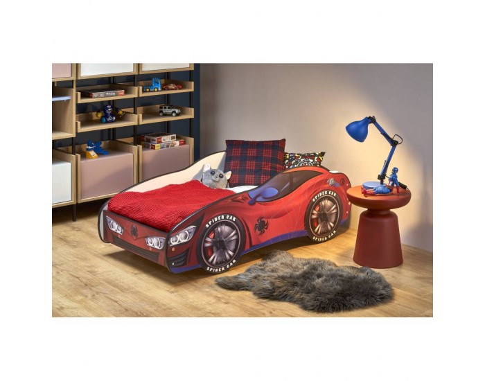 Детско легло Мебели Богдан Spidercar-E20, с включен матрак