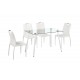 Комплект маса със столове Мебели Богдан модел Hans White BM - Комплекти маси и столове