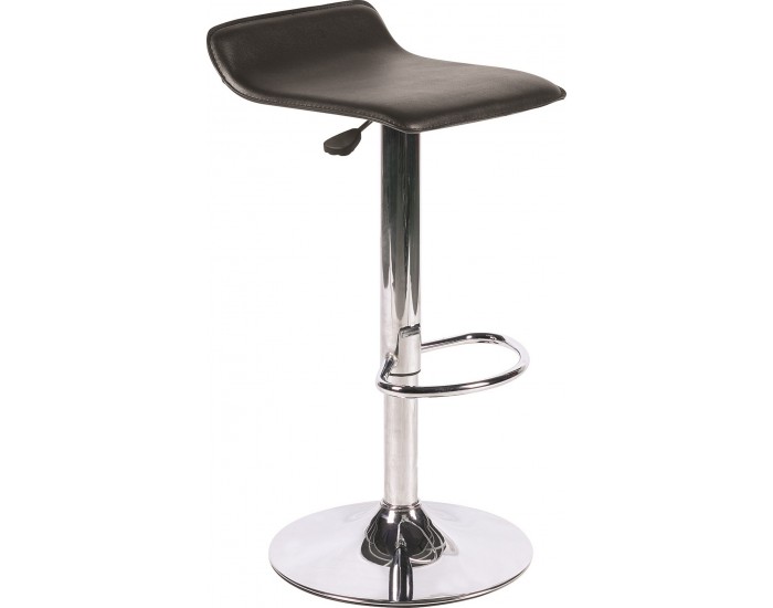 Бар стол Мебели Богдан модел H-1 BM, цвят: черен, размер: 38/38/65-84 см -