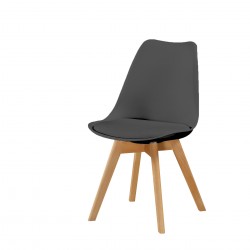 Трапезен стол Мебели Богдан модел BM277 черен - Трапезни столове