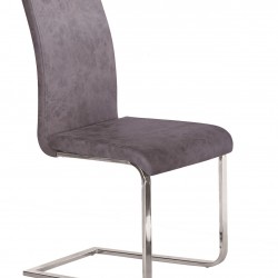 Трапезен стол Мебели Богдан модел BM 281 сив, размер: 44/56/98 см - Столове