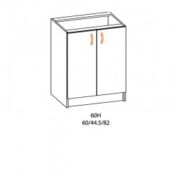 Долен шкаф Alina 60Н-E20, с две врати/елша - Модулна кухня Alina