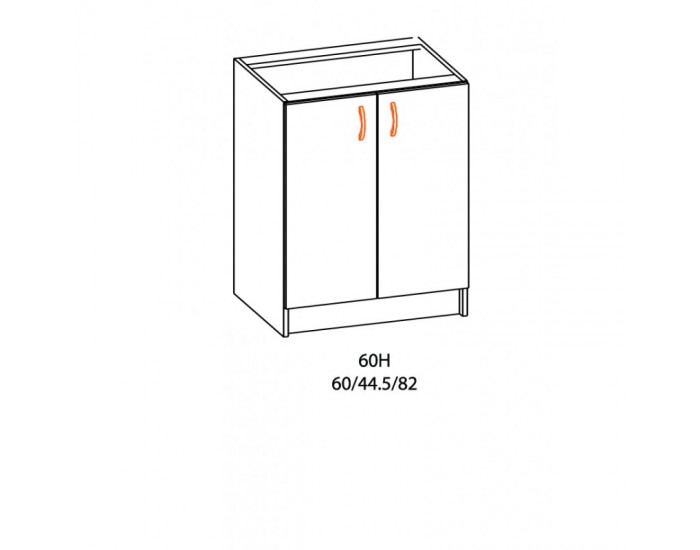 Долен шкаф Alina 60Н-E20, с две врати/елша