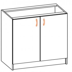 Долен шкаф Alina 80НМ-E20, за мивка - Модулни кухни