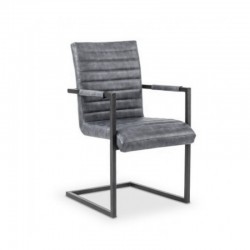 Стол К-302-E20 тъмно сиво/черно - Трапезни столове