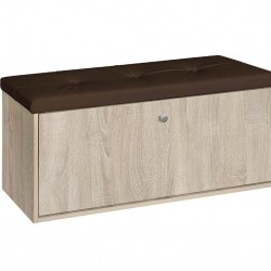 Шкаф за обувки Мебели Богдан модел 100, сонома с кафяво - Bogdan Furniture G