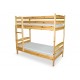 Двуетажно легло Мебели Богдан BM Masiv, натурален цвят
