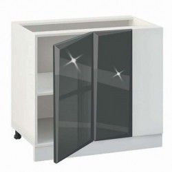 Кухненски шкаф Гланц МДФ 1001, долен за ъгъл с рафт - Модули Гланц МДФ