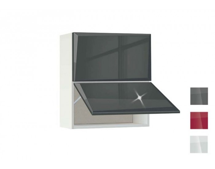 Кухненски шкаф Гланц МДФ 60Г, горен с рафт
