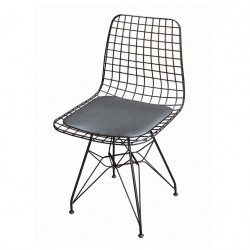Стол Мебели Богдан Telini, черен, метал и еко кожа - Bogdan Furniture G