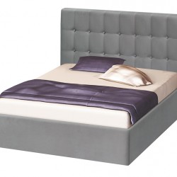Легло Мебели Богдан Aria BM17, сиво с табла Catleia, сива - Bogdan Furniture G