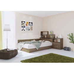 Легло с ракла и шкафчета Мебели Богдан модел 55/7032, за матрак 120/190, орех адмирал - Сравняване на продукти