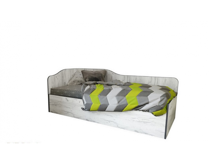 Легло Mod 5041 за матрак 90/200 см, Дъб крафт бял