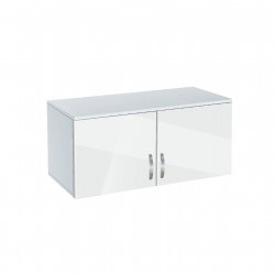 Надстройка за гардероб Мебели Богдан, модел BM-Ava 2, бял гланц - Bogdan Furniture G
