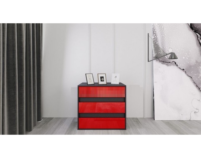 Скрин Мебели Богдан Red3054, три чекмеджета Скрин Мебели Богдан Red3054, три чекмеджета