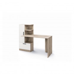 Бюро Мебели Богдан модел 3059, Сонома с бяло гладко - Спалня