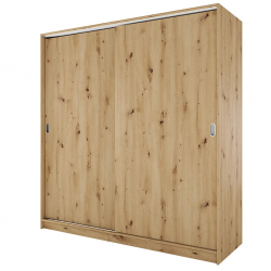 Гардероб с плъзгащи врати Mod 1009, Дъб артисан - Гардероби