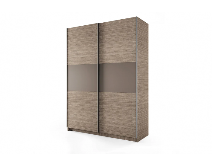﻿﻿﻿﻿﻿Гардероб с плъзгащи врати Mod 1034, Мока/Лате