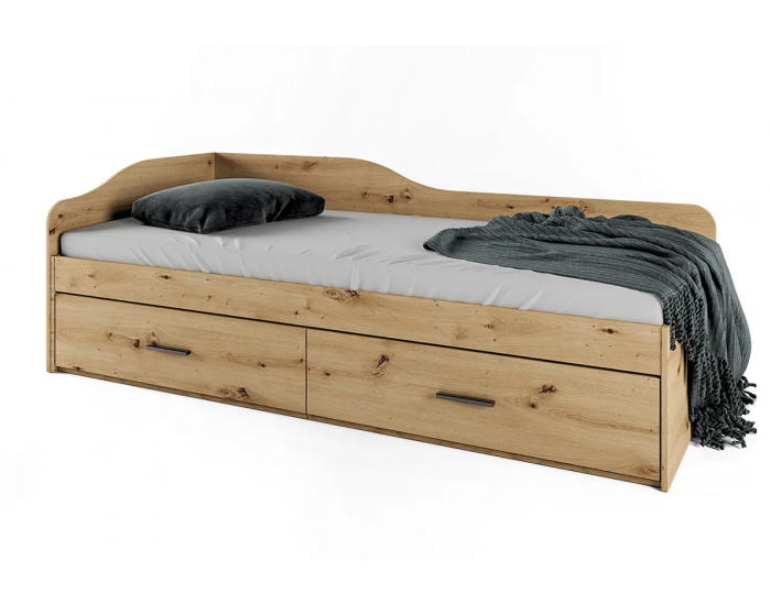 Легло Mod 2023 с чекмеджета, Дъб артисан