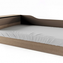 ﻿Легло приста Mod 2002 за матрак 120/190, Мока/Лате - Легла