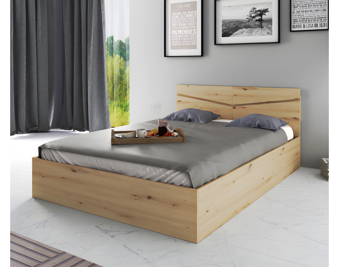 Спалня модел 175 / 2010 за матрак 140/200, Дъб артисан