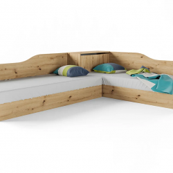 Ъглови легла Mod 2001, Дъб артисан - Легла