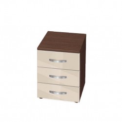 Контейнер за бюро Мебели Богдан Ava 3, Венге с врати Крем гланц - Bogdan Furniture G