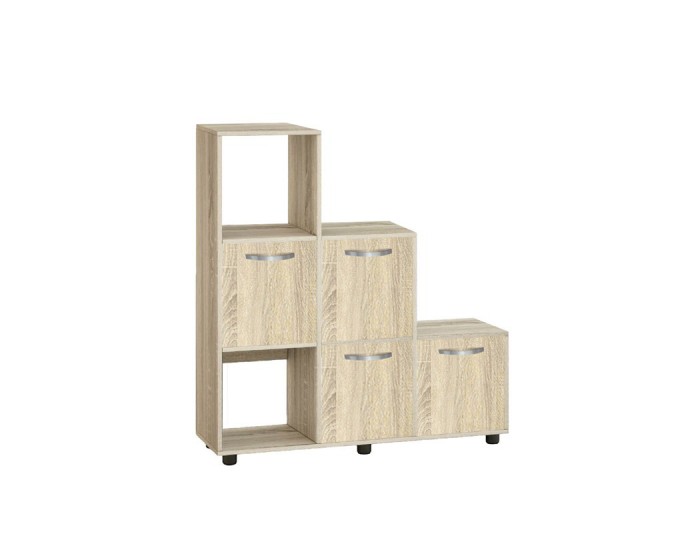 Етажерка Мебели Богдан Cubo 6, с 4 вратички, сонома Етажерка Мебели Богдан Cubo 6, с 4 вратички, сонома