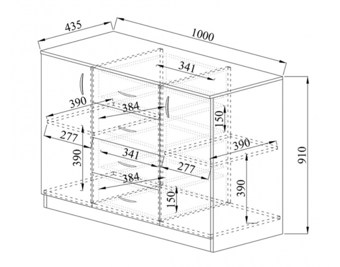 Скрин Mod 3004, Дъб артисан