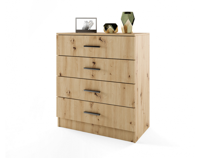 Скрин с 4 чекмеджета Mod 3003, Дъб артисан