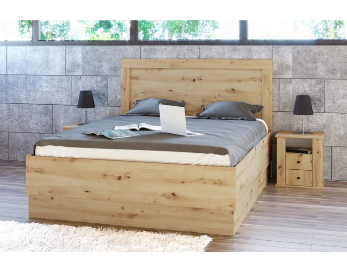 Спален комплект 7031 за матрак 160/200, Дъб артисан