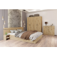 Спален комплект модел 7062 за матрак 160/200, Дъб артисан