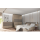 Спален комплект модел 7071 за матрак 160/200, Мока/Лате