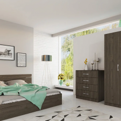 Спален комплект Модел 7000 за матрак 160/200, Орех адмирал - Спални комплекти