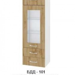 Шкаф с повдигаща врата витрина и две чекмеджета (десен/ляв) БДД-101 - Irim